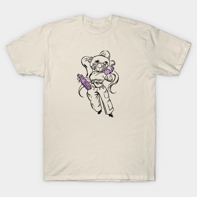 Party Robot Type: Pink T-Shirt by mcgriffin